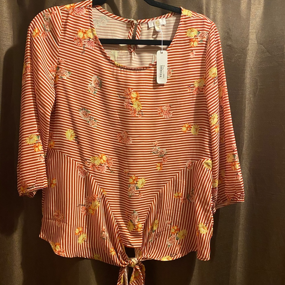 Flowers and stripes
